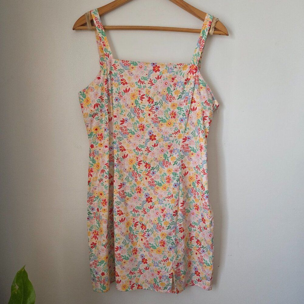 EUC LIKE NEW SADIE AND SAGE FLORAL MINI TANK DRESS SIZE XL